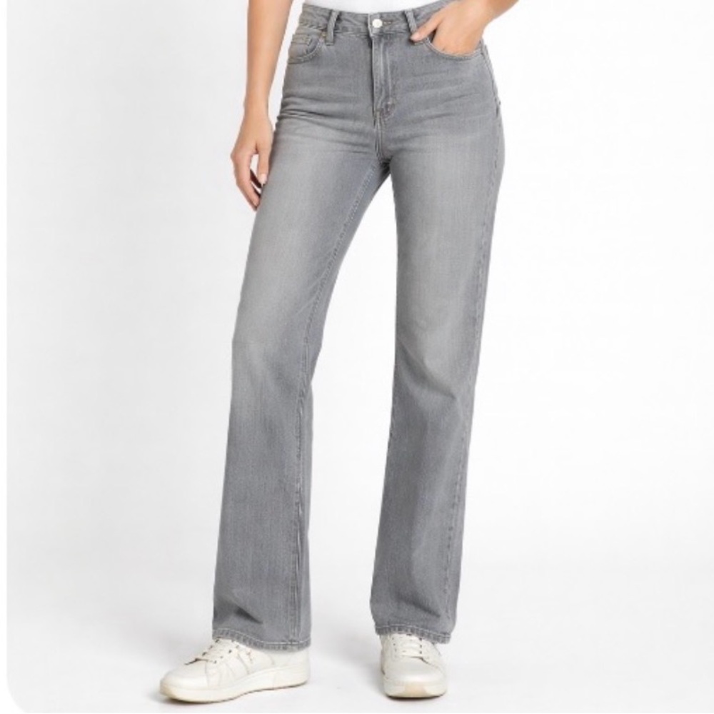 L.L.Bean‎ women’s Classic Fit Straight Leg Gray High Rise 18